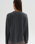 Ultrafine Merino Longsleeve Sweater, Steel