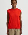 Merino Sweater Vest, Scarlet
