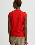 Merino Sweater Vest, Scarlet