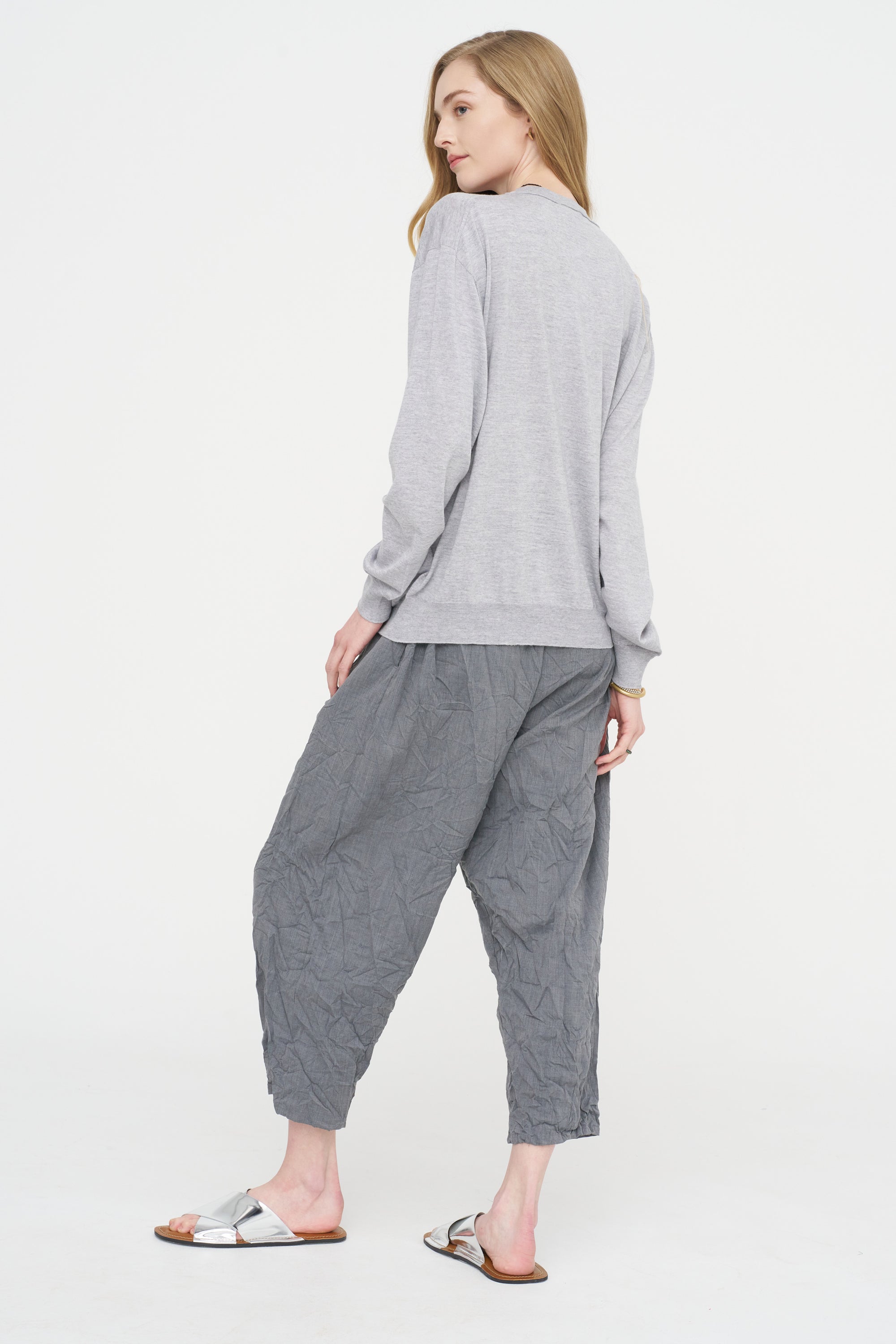 Muscat Ymer - Merino Wool Sweater, Silver