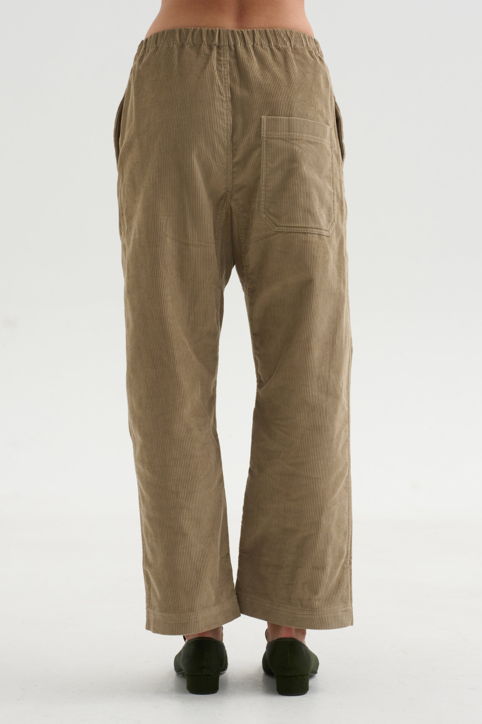 Cotton Corduroy Trousers, Cashew