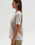 Fine Cotton Fleece Tee, Powder