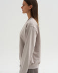 Cotton Fleece Sweatshirt, Powder