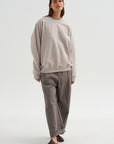 Cotton Fleece Sweatshirt, Powder