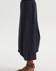 Souk Skirt, Navy with Stripes
