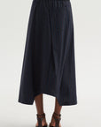 Souk Skirt, Navy with Stripes
