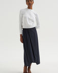 Souk Skirt, Navy with Stripes