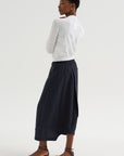 Souk Skirt, Navy with Stripes