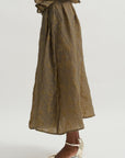 Pleated Skirt, Beige