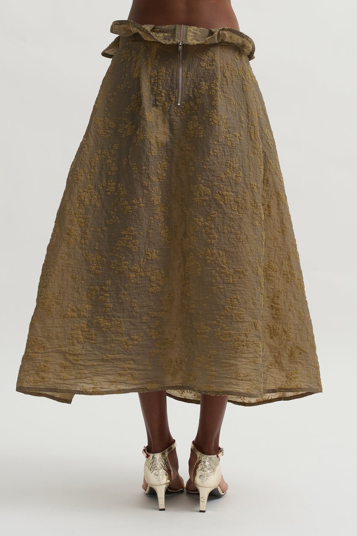 Pleated Skirt, Beige