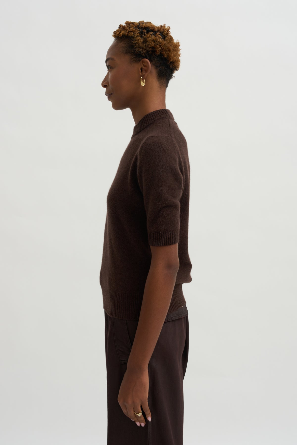 Sweet Tricot Top, Brown