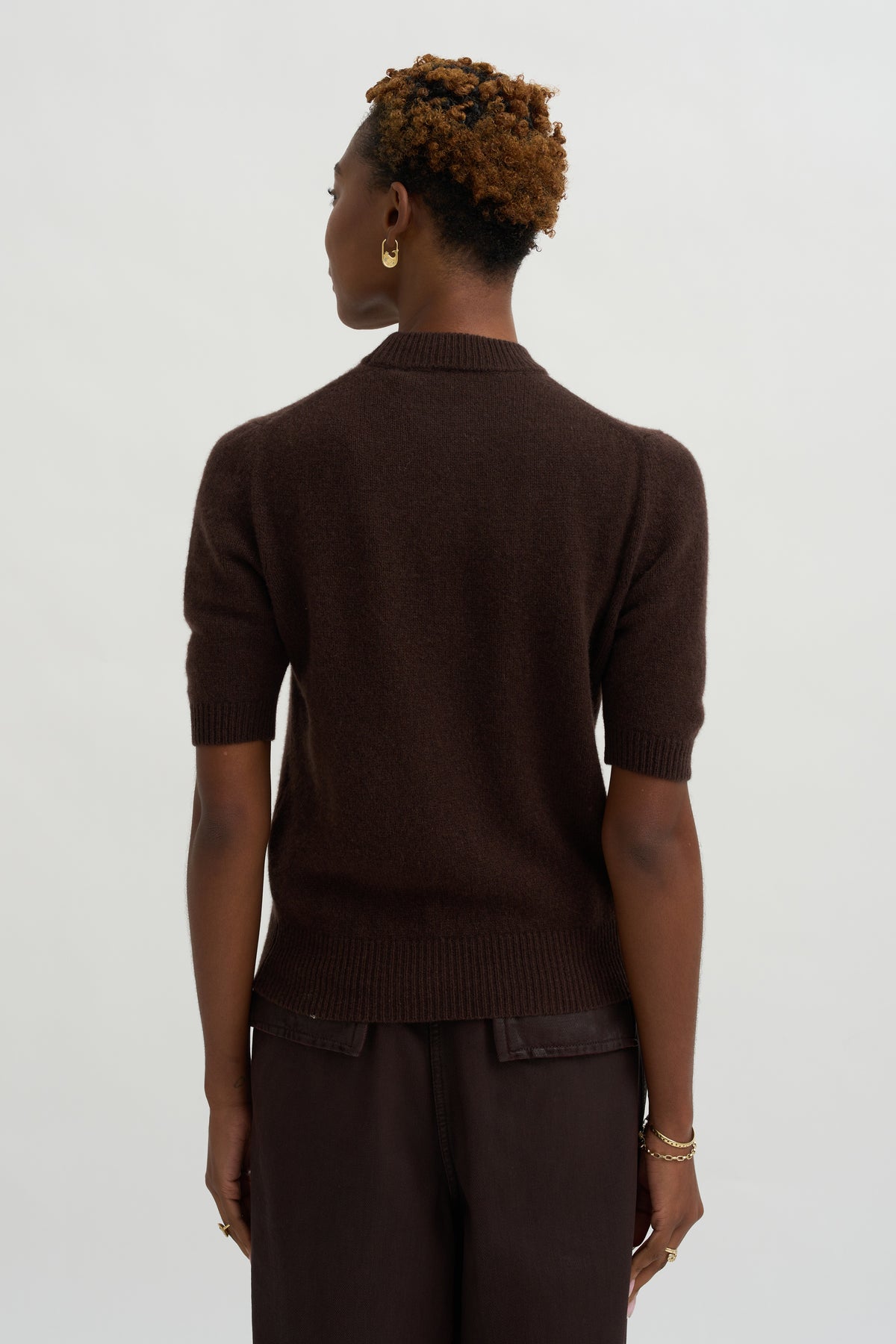 Sweet Tricot Top, Brown