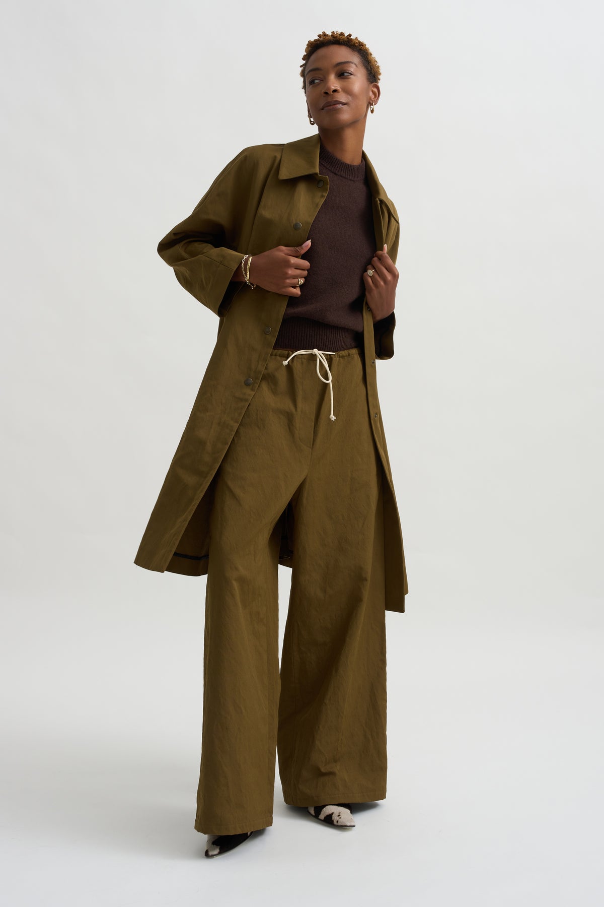 Kimono Coat, Kaki