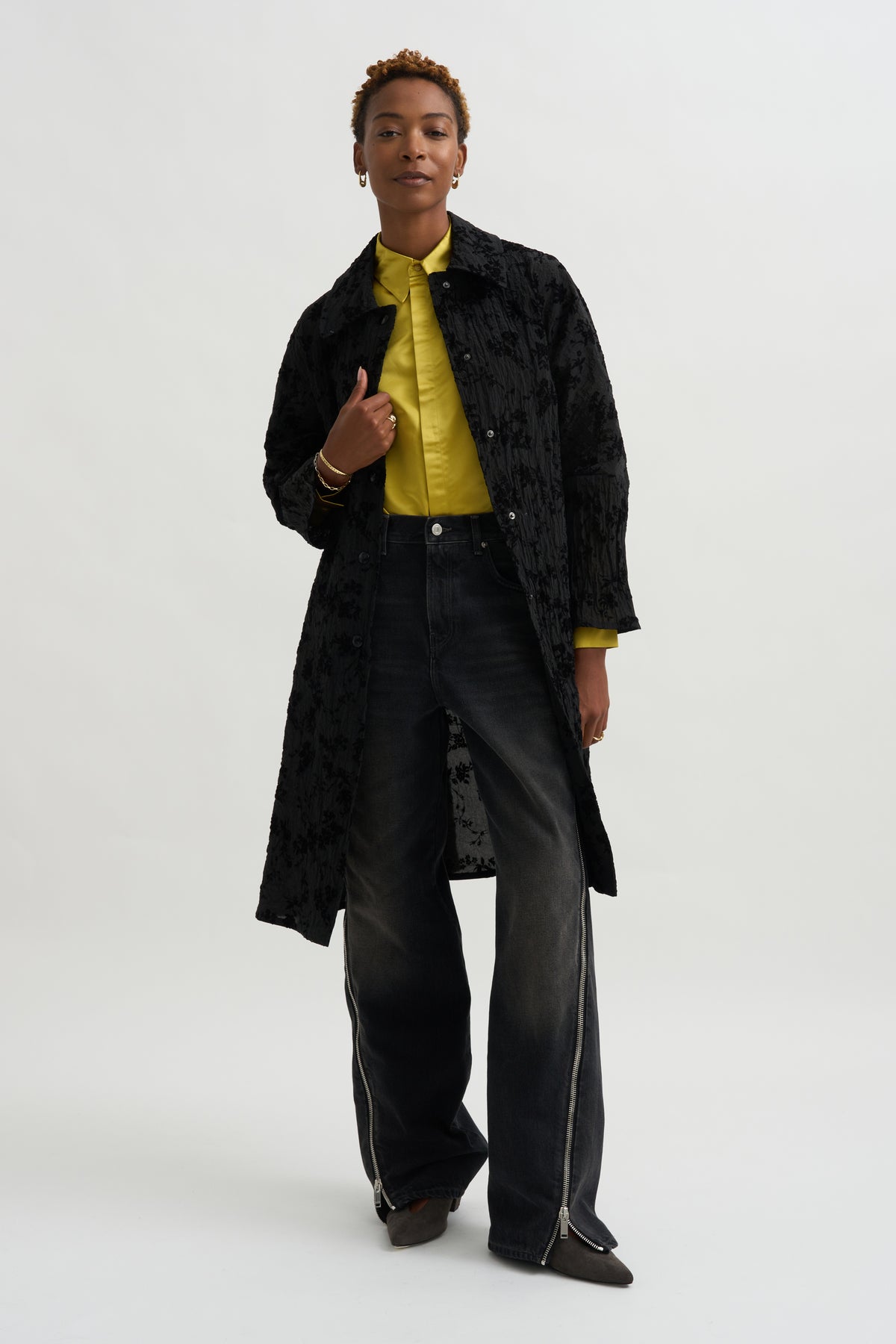 Kimono Coat, Black