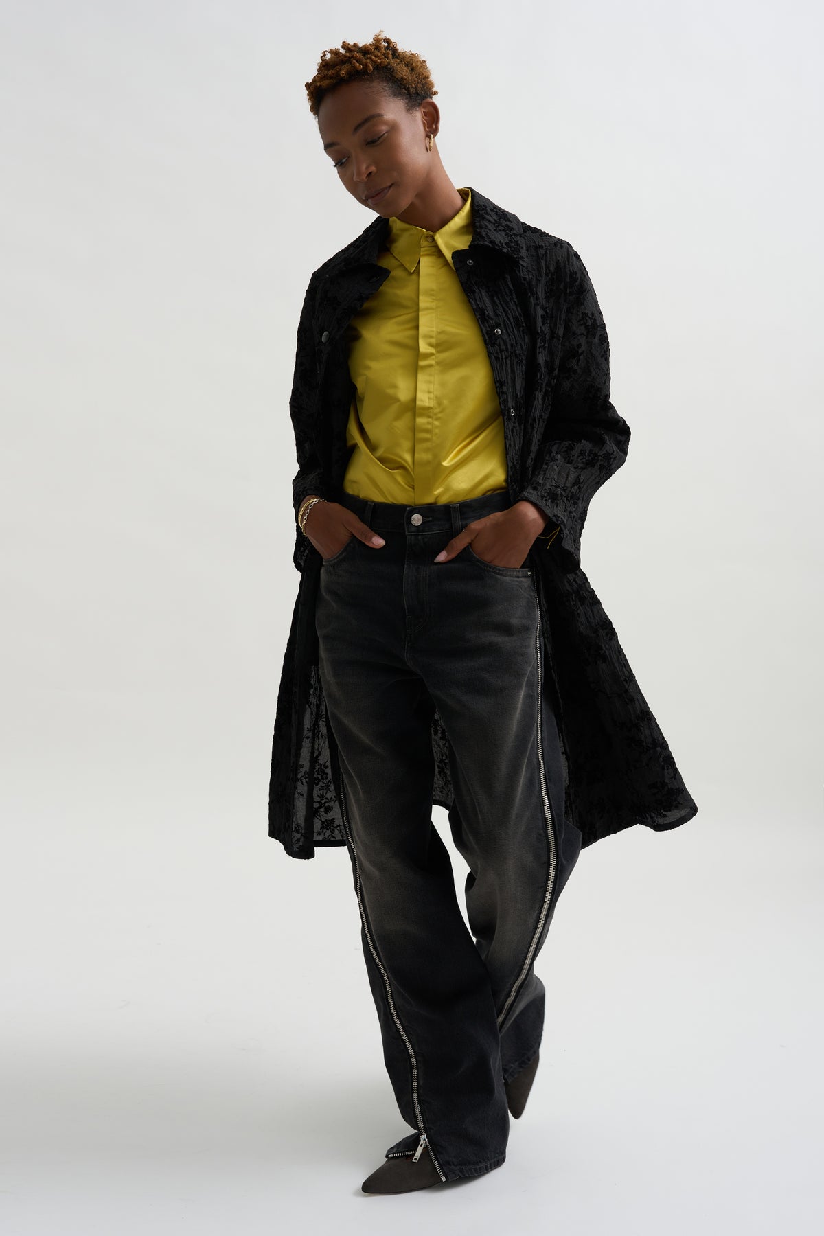 Kimono Coat, Black