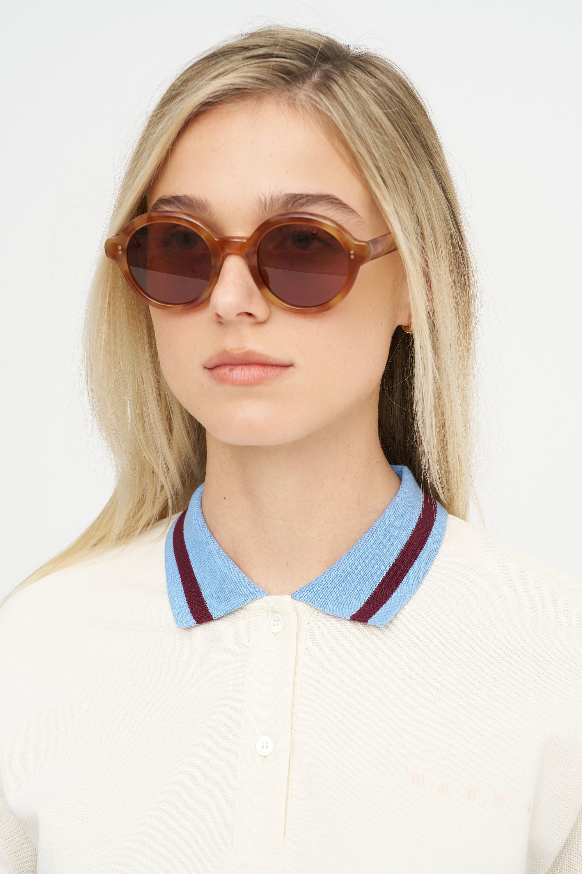 Piqué Short-Sleeved Polo Shirt, Bone