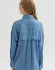 Edmund Lyocell Stripe Oversize, Blue Multi