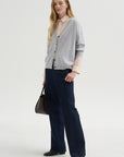 Pre-Order • Indigo Denim Pat Trouser Jean, Dark Denim