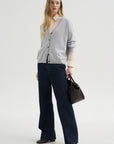 Pre-Order • Indigo Denim Pat Trouser Jean, Dark Denim