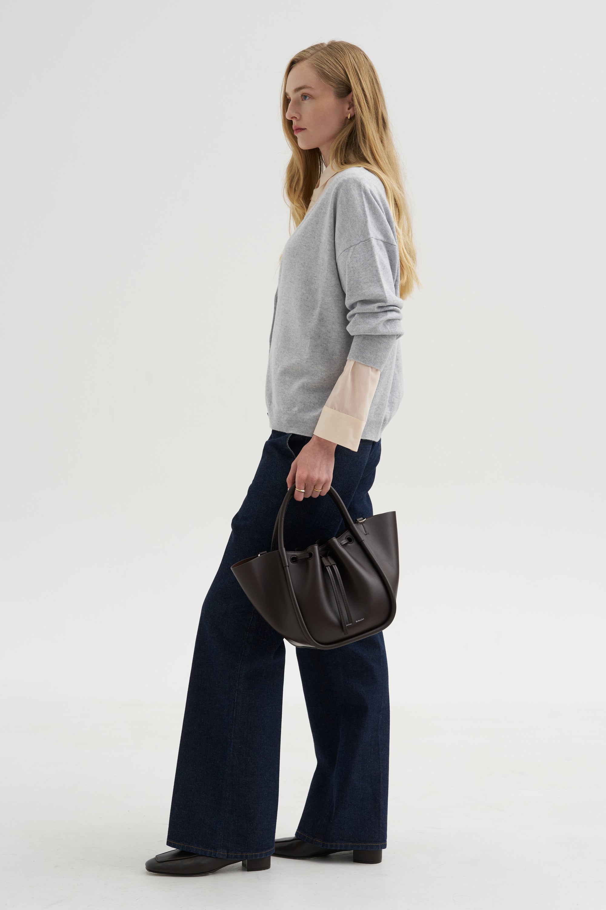 Pre-Order • Indigo Denim Pat Trouser Jean, Dark Denim