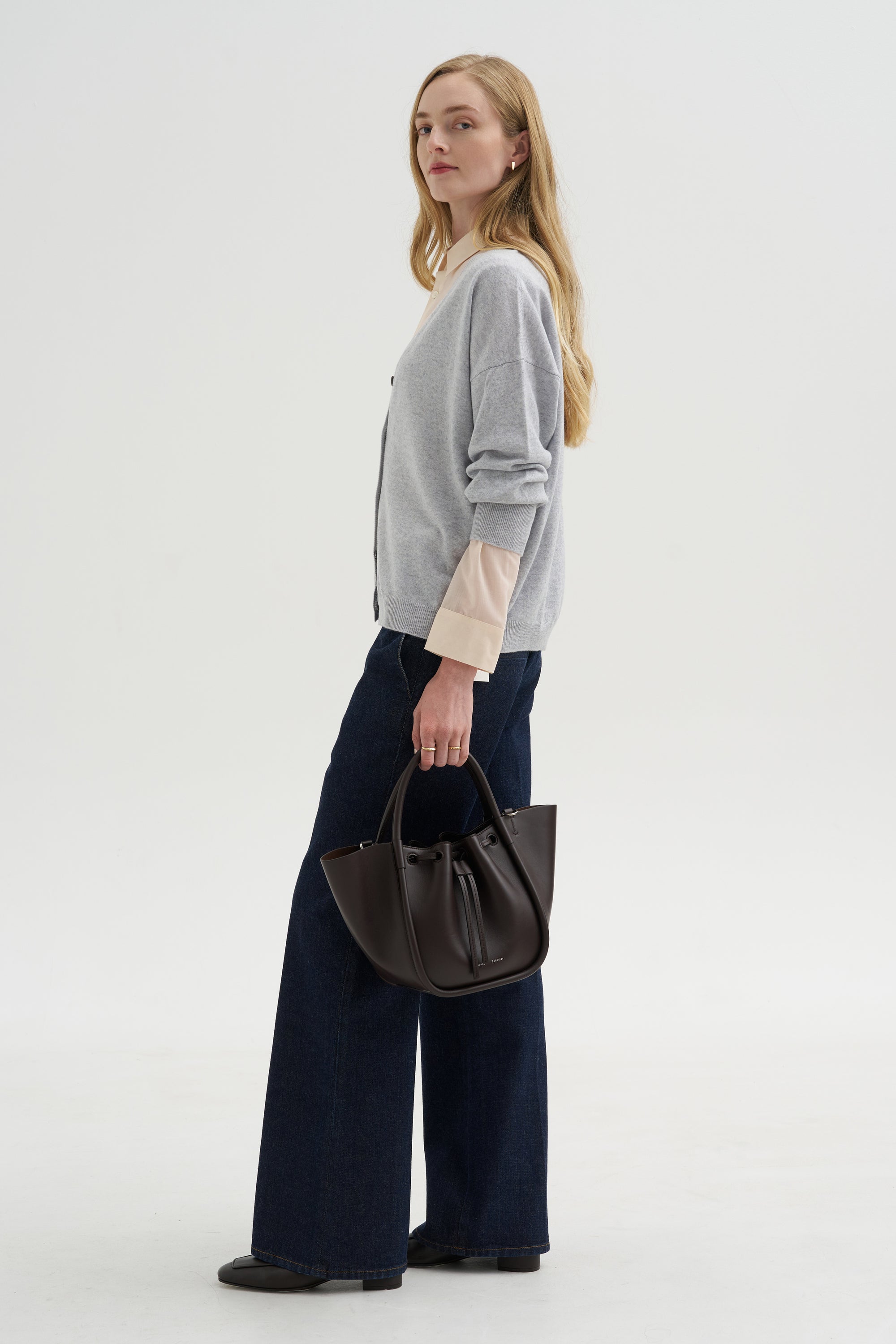 Pre-Order • Indigo Denim Pat Trouser Jean, Dark Denim
