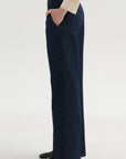 Pre-Order • Indigo Denim Pat Trouser Jean, Dark Denim