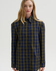 Pre-Order • Techy Plaid Easy Shirt Jacket, Blue Multi