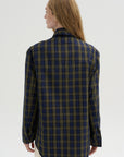 Pre-Order • Techy Plaid Easy Shirt Jacket, Blue Multi