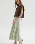 Compact Eco Poplin Cropped Square Top, Sepia Brown