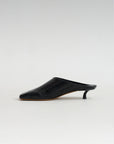 Gwinnett - Eel Skin Mule, Black