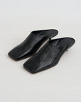 Gwinnett - Eel Skin Mule, Black