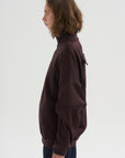 PRE-ORDER • Active Knit Zipper Detailed Track Jacket, Brown