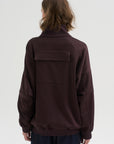 PRE-ORDER • Active Knit Zipper Detailed Track Jacket, Brown