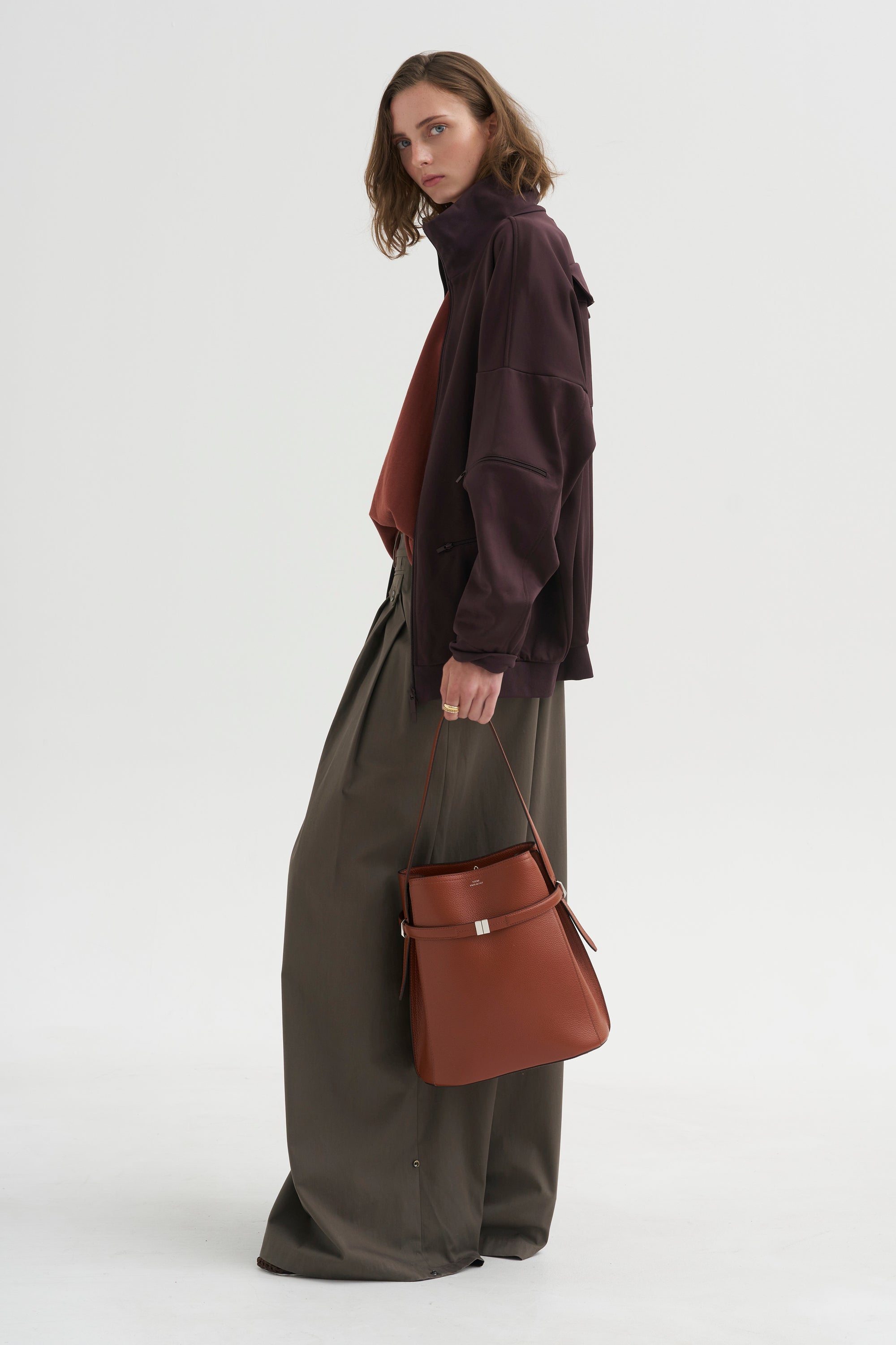 PRE-ORDER • Bio Twill Triple Pleat Pant, Dark Stone