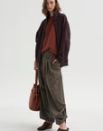 PRE-ORDER • Bio Twill Triple Pleat Pant, Dark Stone
