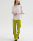 Crinkle Shirting Easy T-Shirt, White