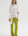 Crinkle Shirting Easy T-Shirt, White