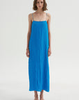 PRE-ORDER • The Crinkle Slip Dress, Bright Blue