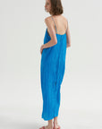 PRE-ORDER • The Crinkle Slip Dress, Bright Blue