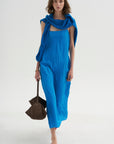 PRE-ORDER • The Crinkle Slip Dress, Bright Blue