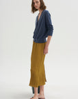 PRE-ORDER • The Crinkle Slip Skirt, Mustard