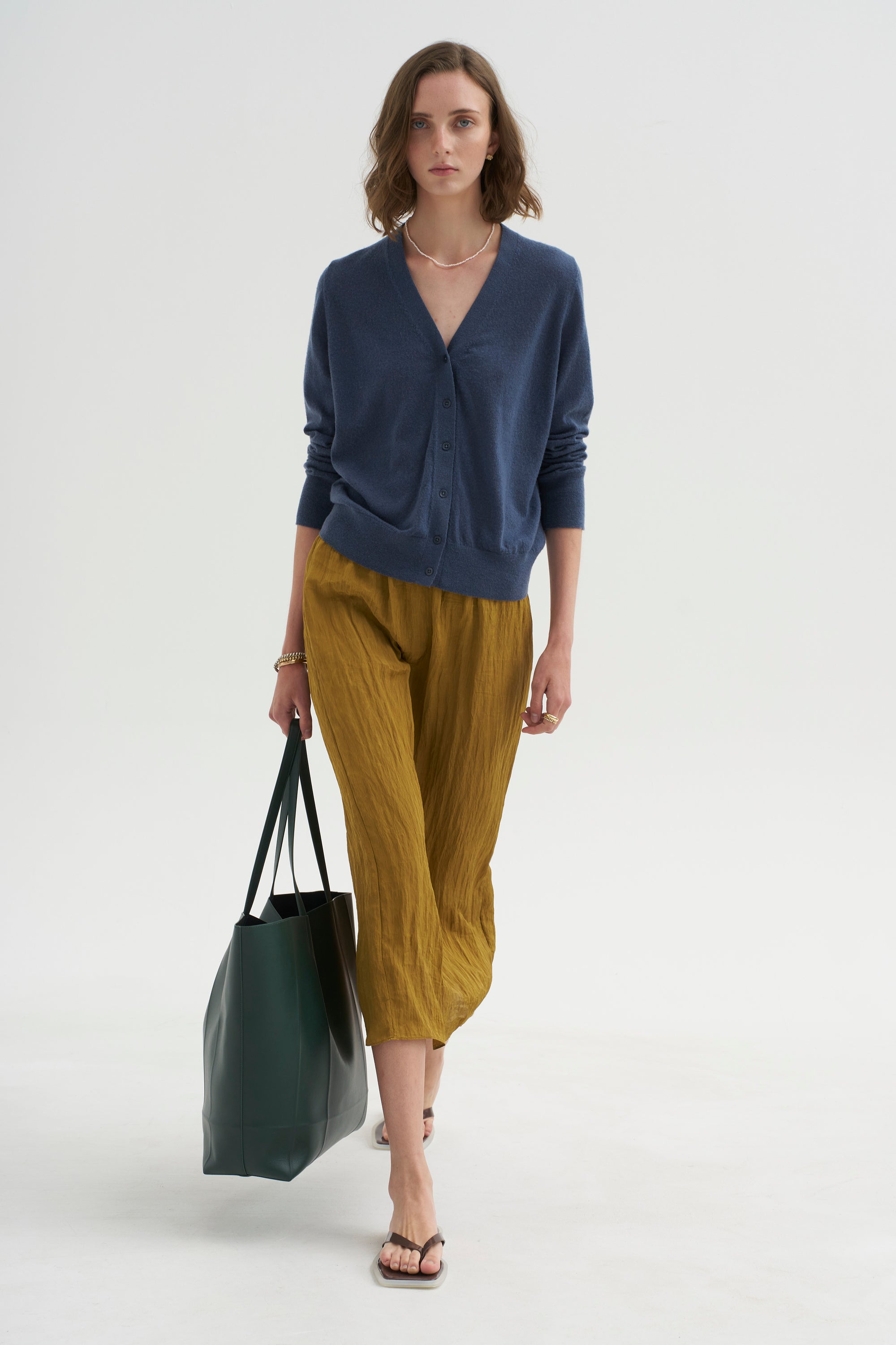 PRE-ORDER • The Crinkle Slip Skirt, Mustard