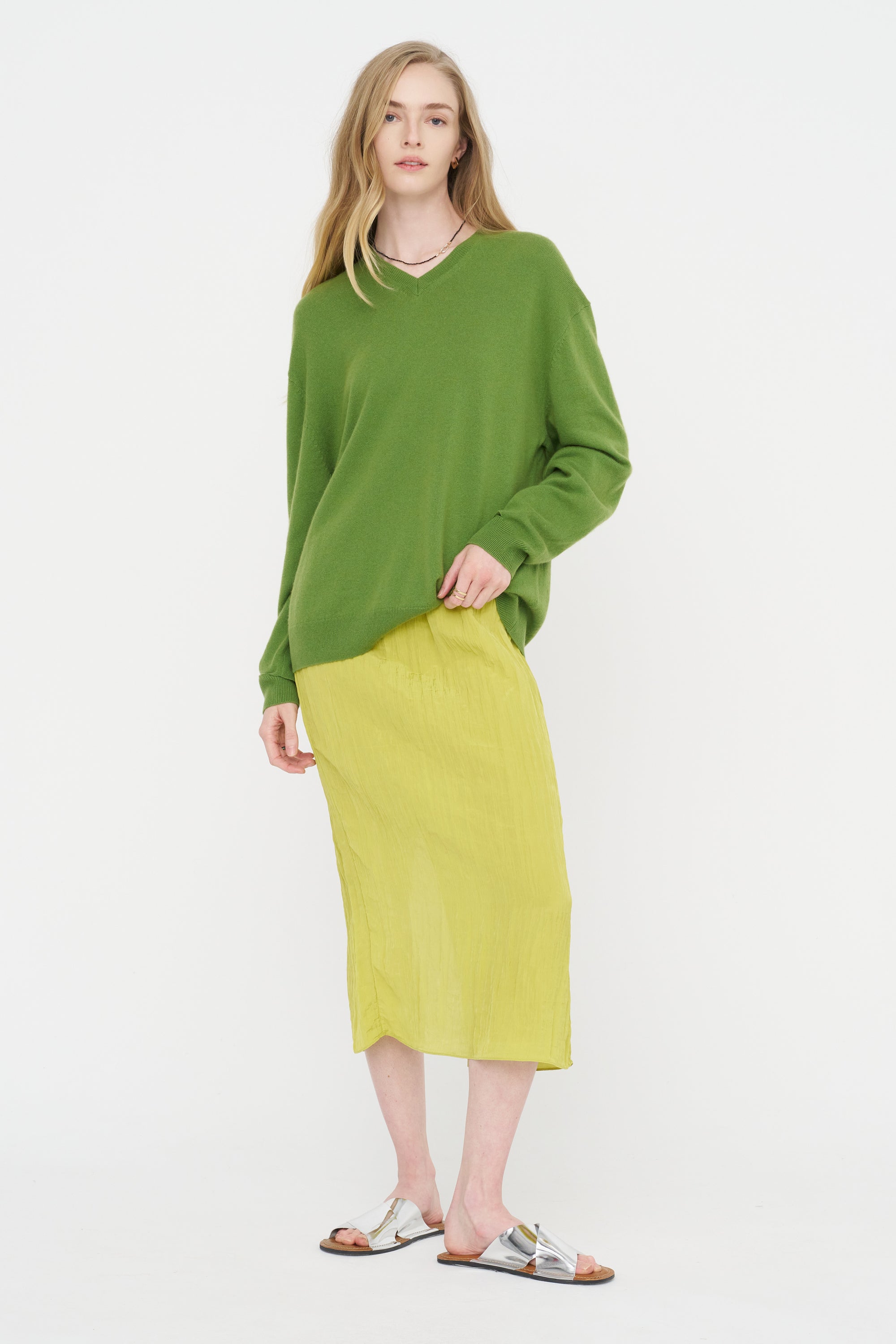 The Crinkle Slip Skirt