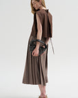 Feather Weight Pleated Pull On Skirt
