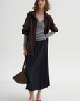 PRE-ORDER • Feather Weight Ribbed Sweater V-Neck Pullover, Heather Grey