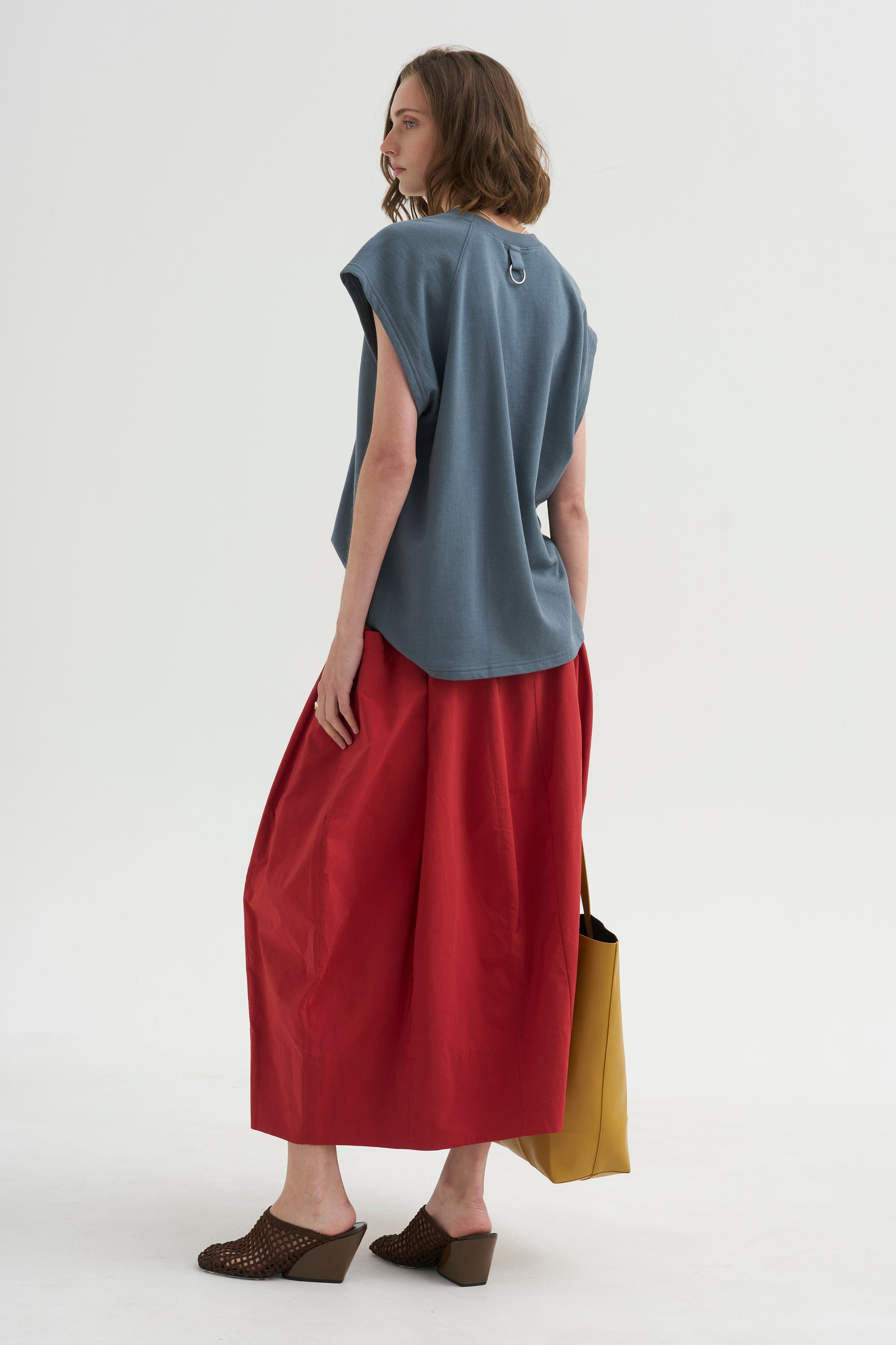 PRE-ORDER • Nylon Lantern Skirt, Red