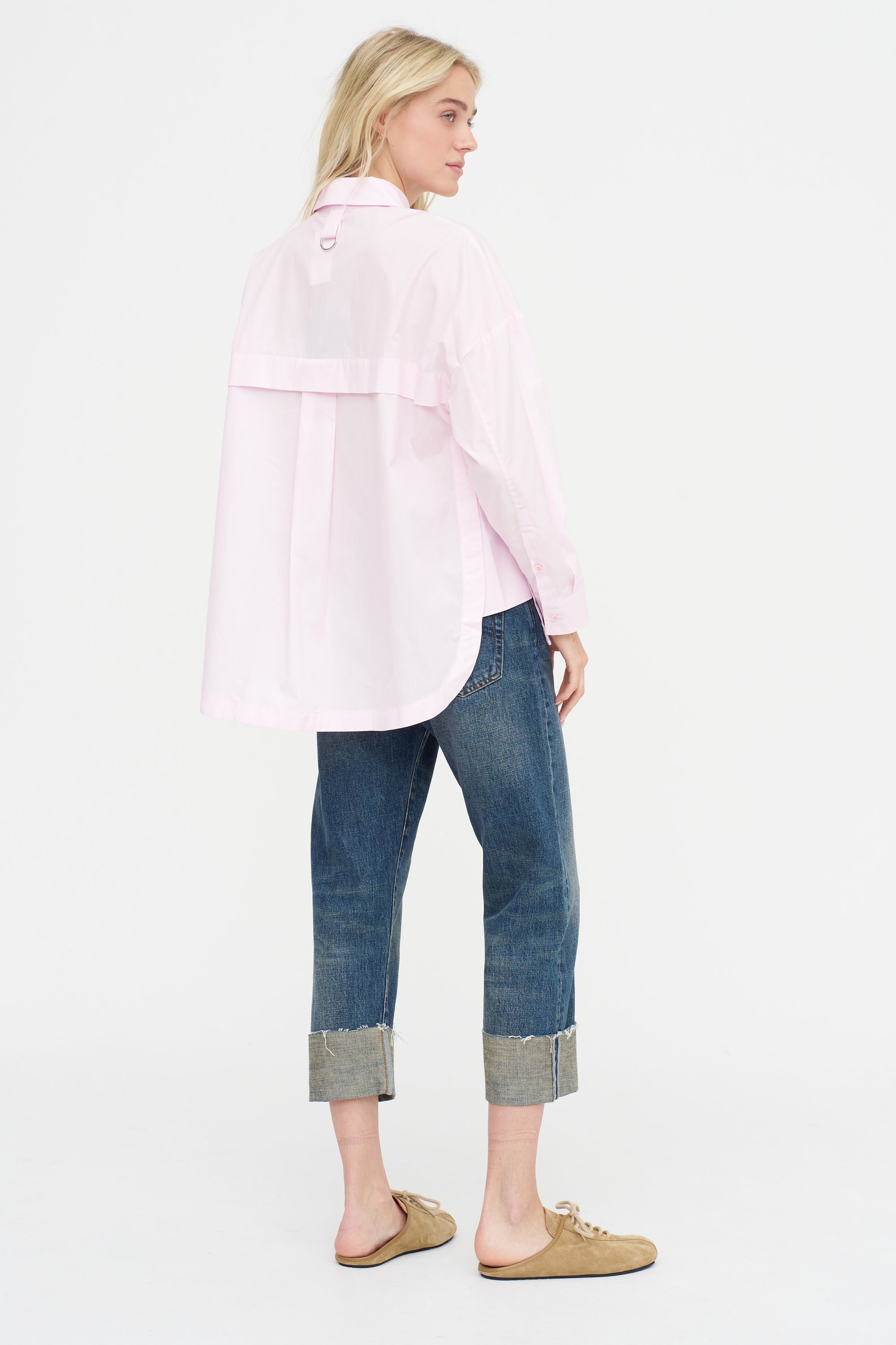 Gabe Oversized Shirt, Pink