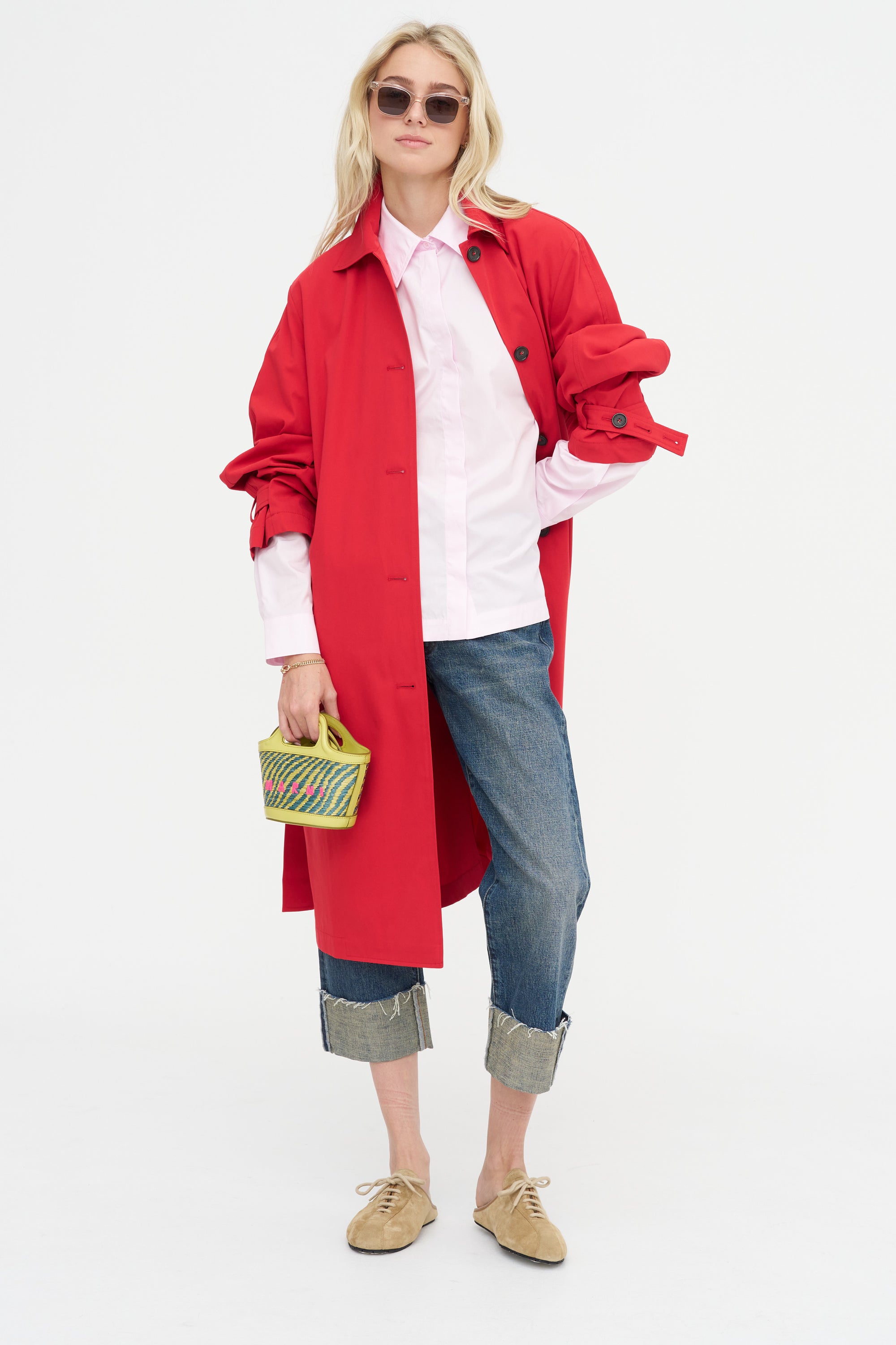 Gabe Oversized Shirt, Pink