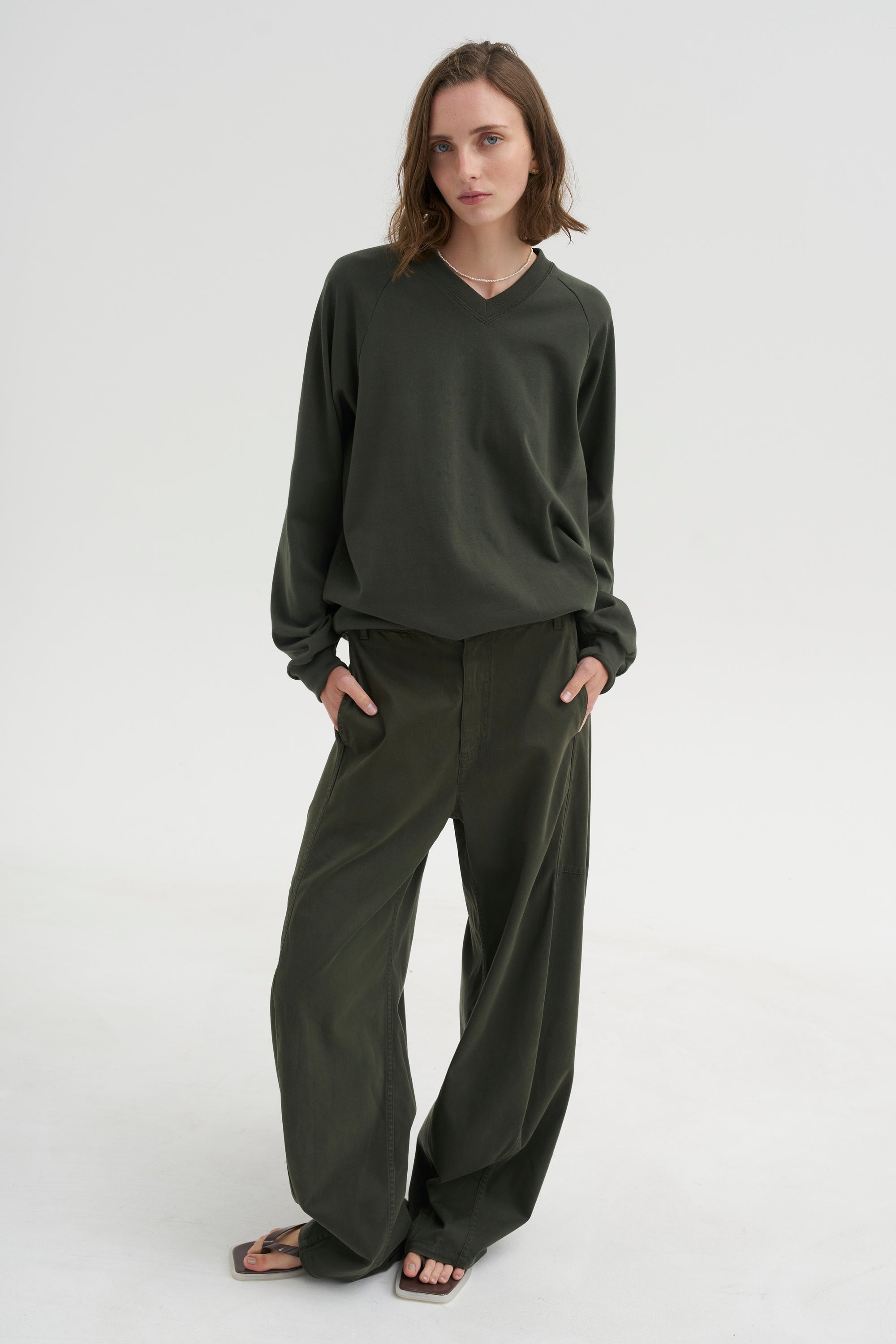 PRE-ORDER • Perfect T Vintage Sweatshirt, Army Green