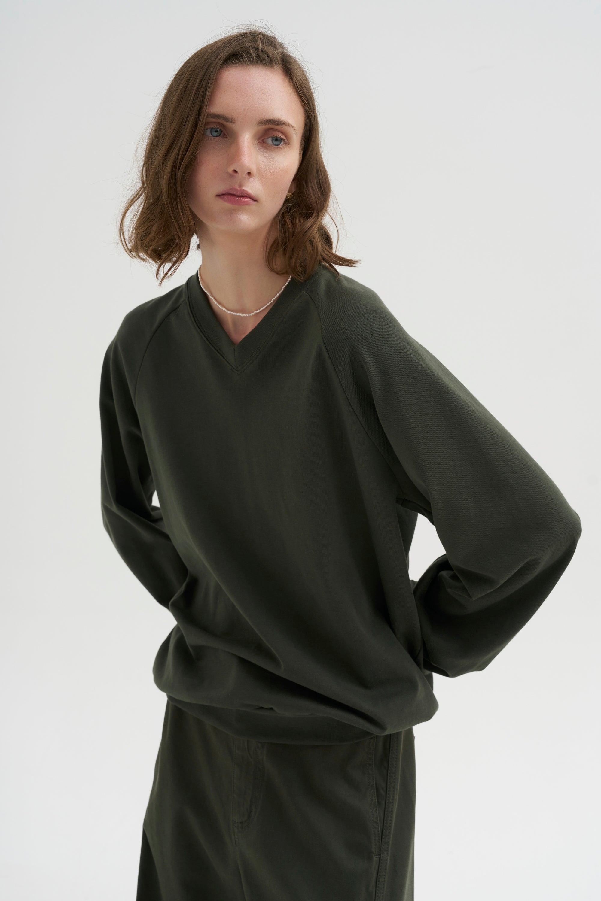 PRE-ORDER • Perfect T Vintage Sweatshirt, Army Green
